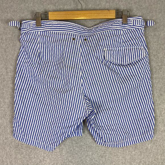 MC2 Saint Barth Shorts Mens L Striped Swim Short Lined - Picture 4 of 9